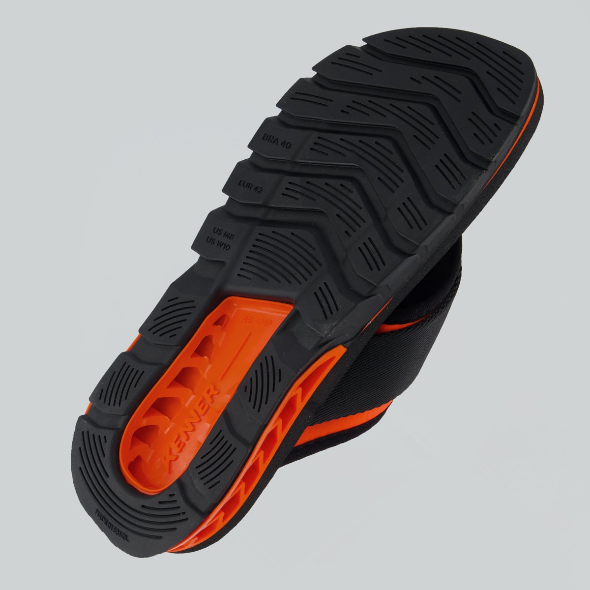 Chinelo Kenner Rakka Sport Preto e Laranja Preto 5