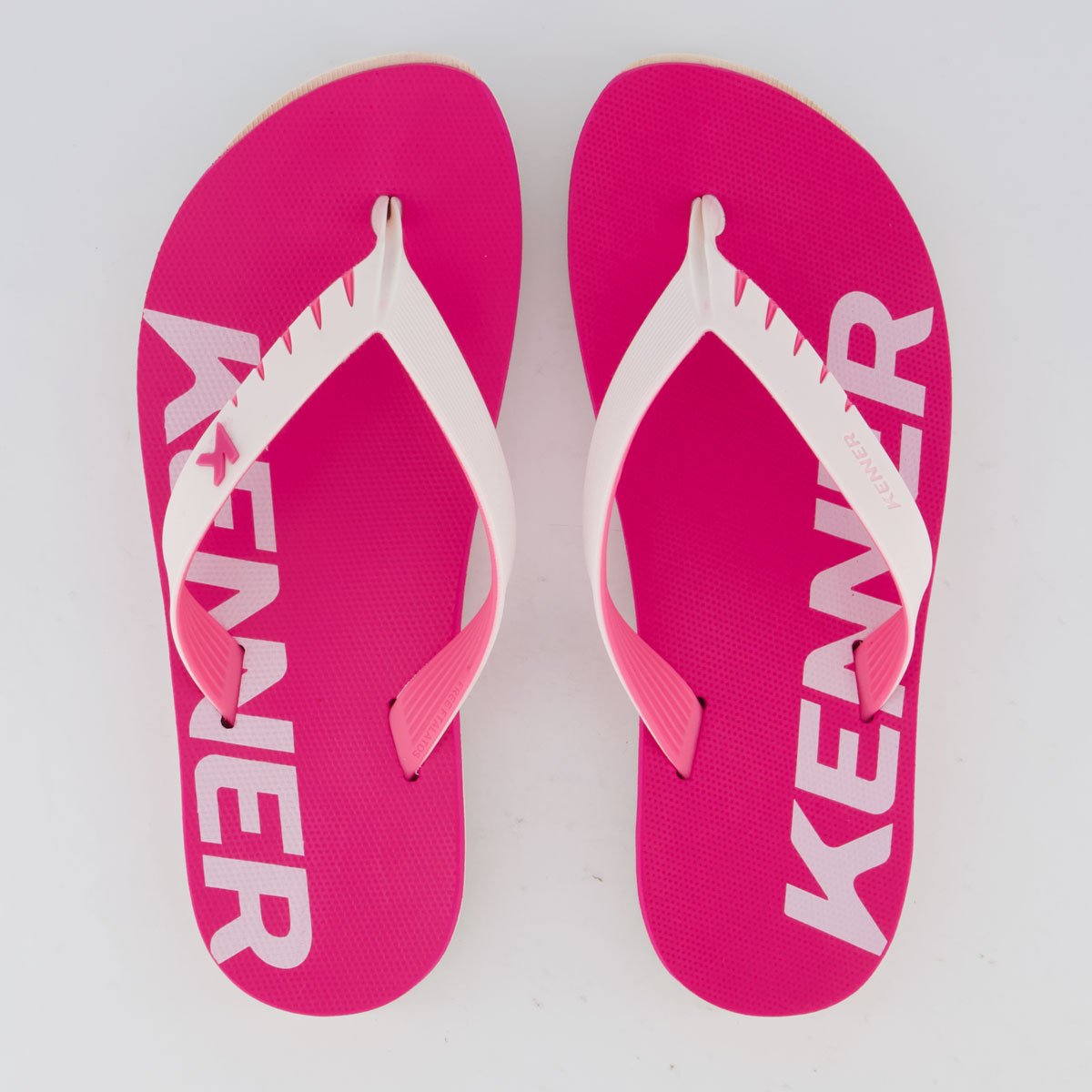 Chinelo Kenner Red Rosa e Branco