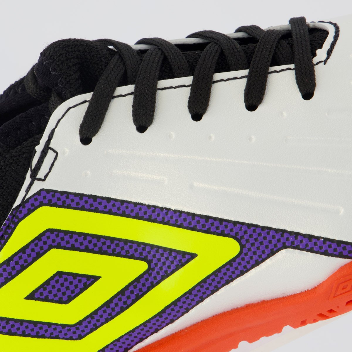 Chuteira Umbro Ux Futsal Juvenil Branca e Preta Branco 7