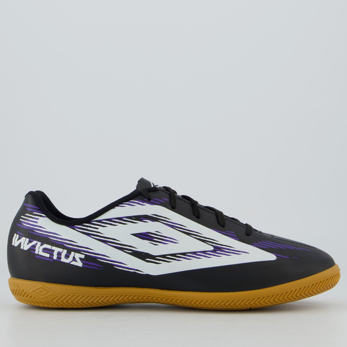 Chuteira Umbro Invictus Futsal Preta e Branca