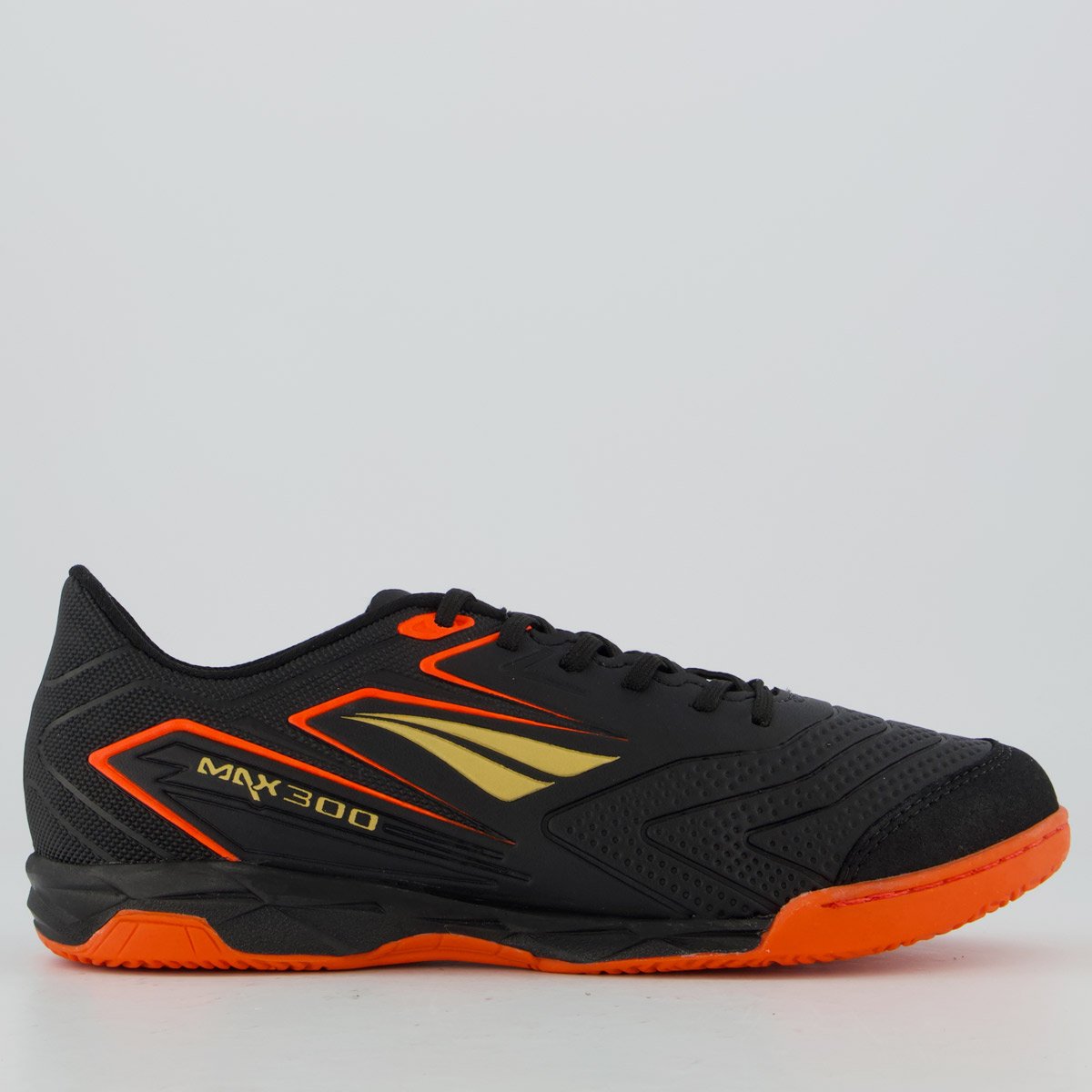 Chuteira Penalty Max 300 Y-1 Futsal Preta e Laranja