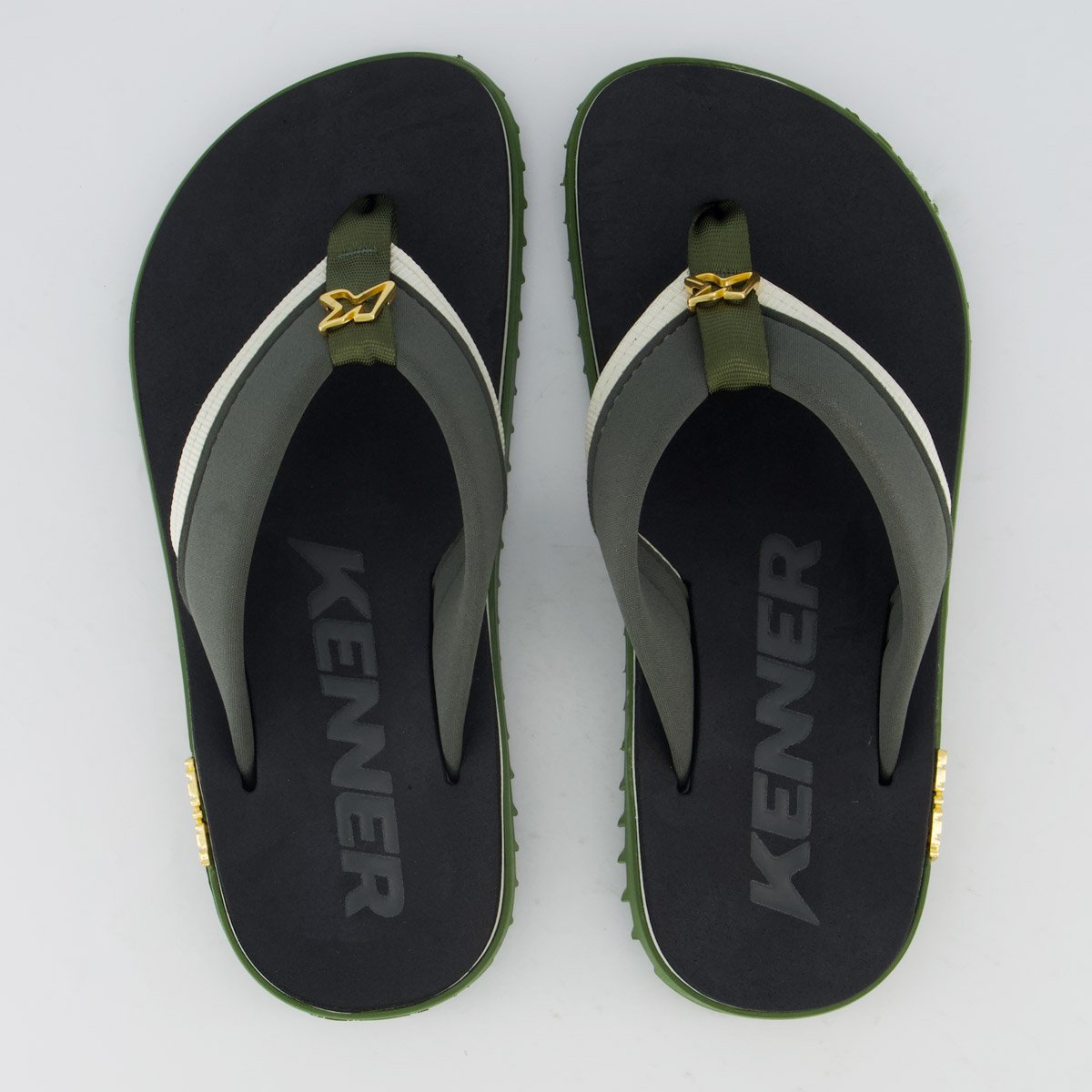 Chinelo Kenner Kivah Colors Logo Verde