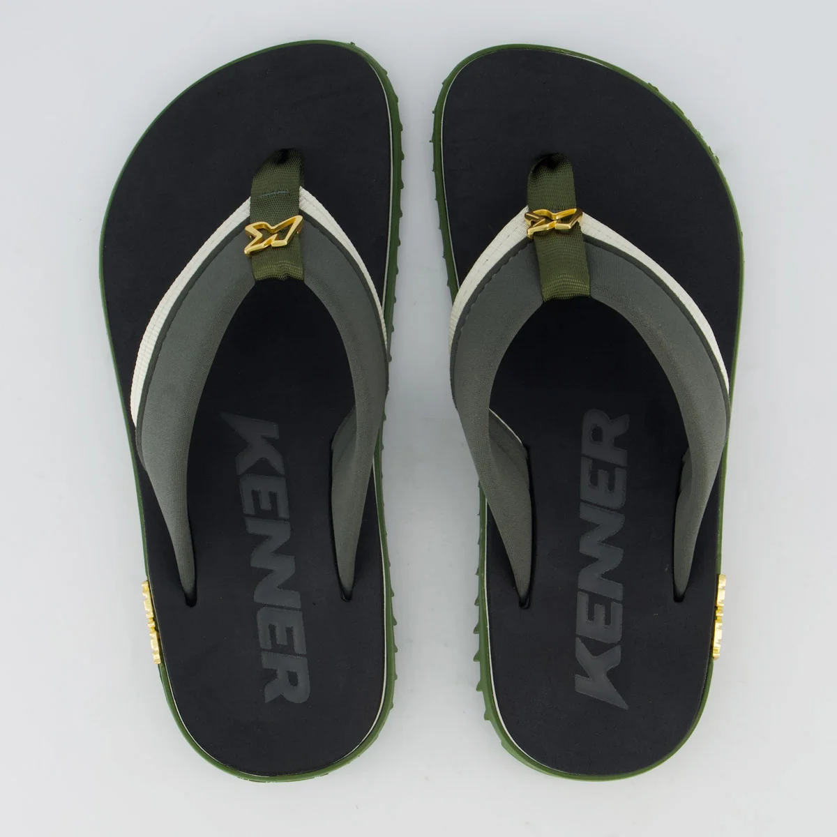 Chinelo Kenner Kivah Colors Logo Verde