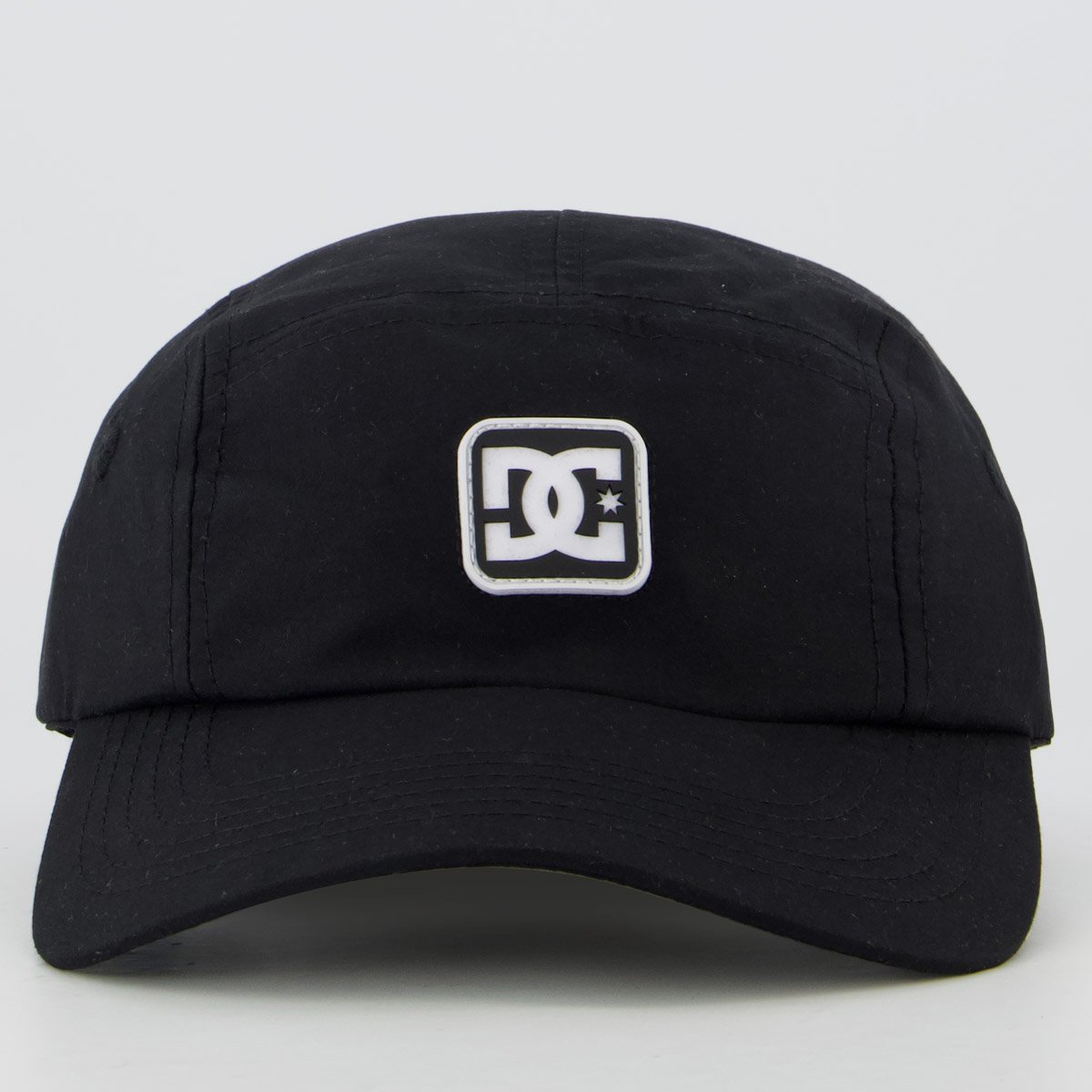 Boné DC Rubber Star Preto e Branco Preto 2