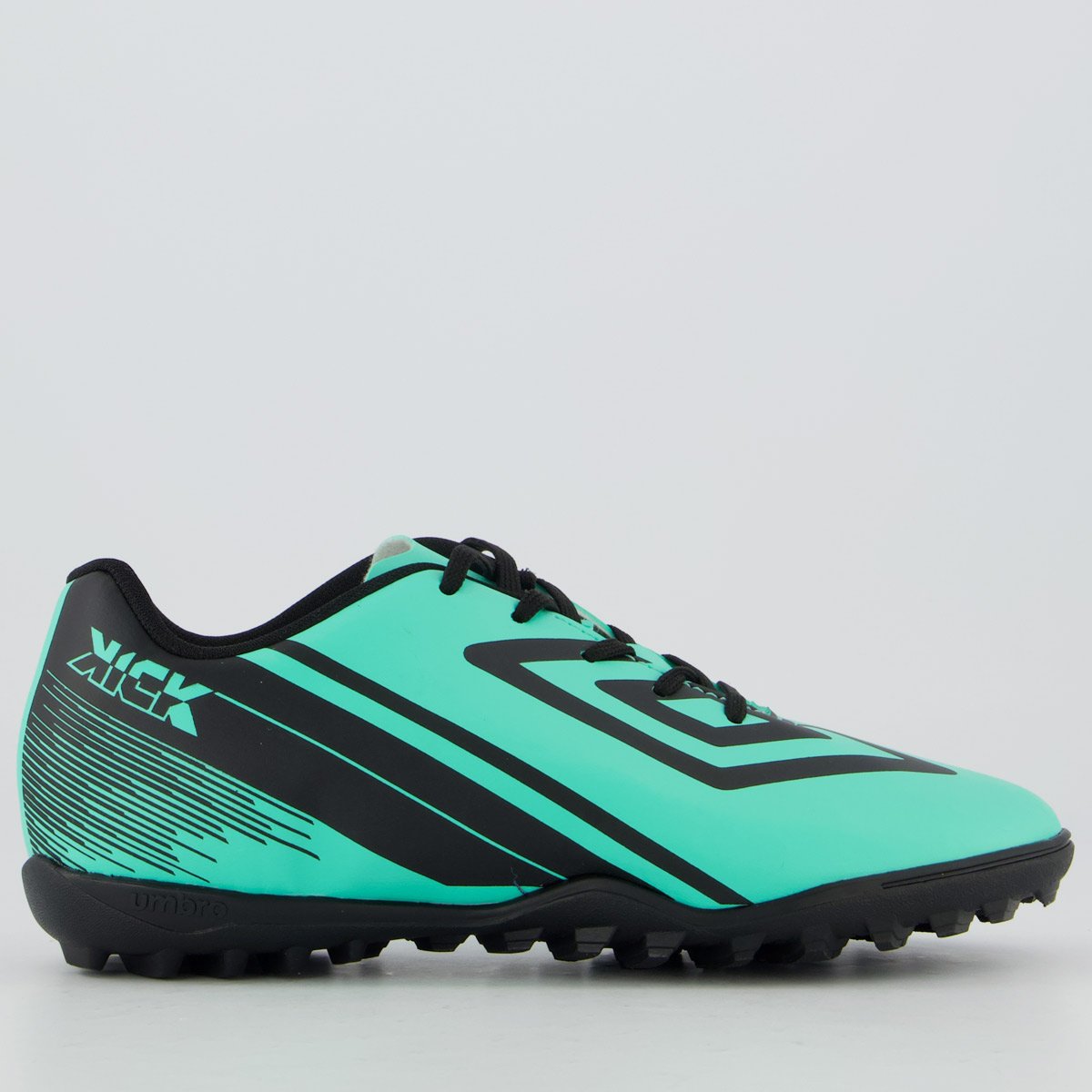 Chuteira Umbro Kick Society Juvenil Verde e Preta