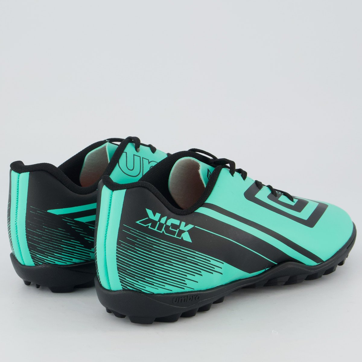 Chuteira Umbro Kick Society Juvenil Verde e Preta Verde 3