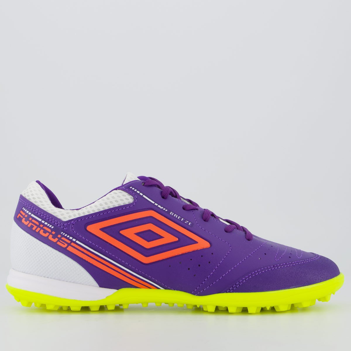 Chuteira Umbro Furious Society Roxa e Branca