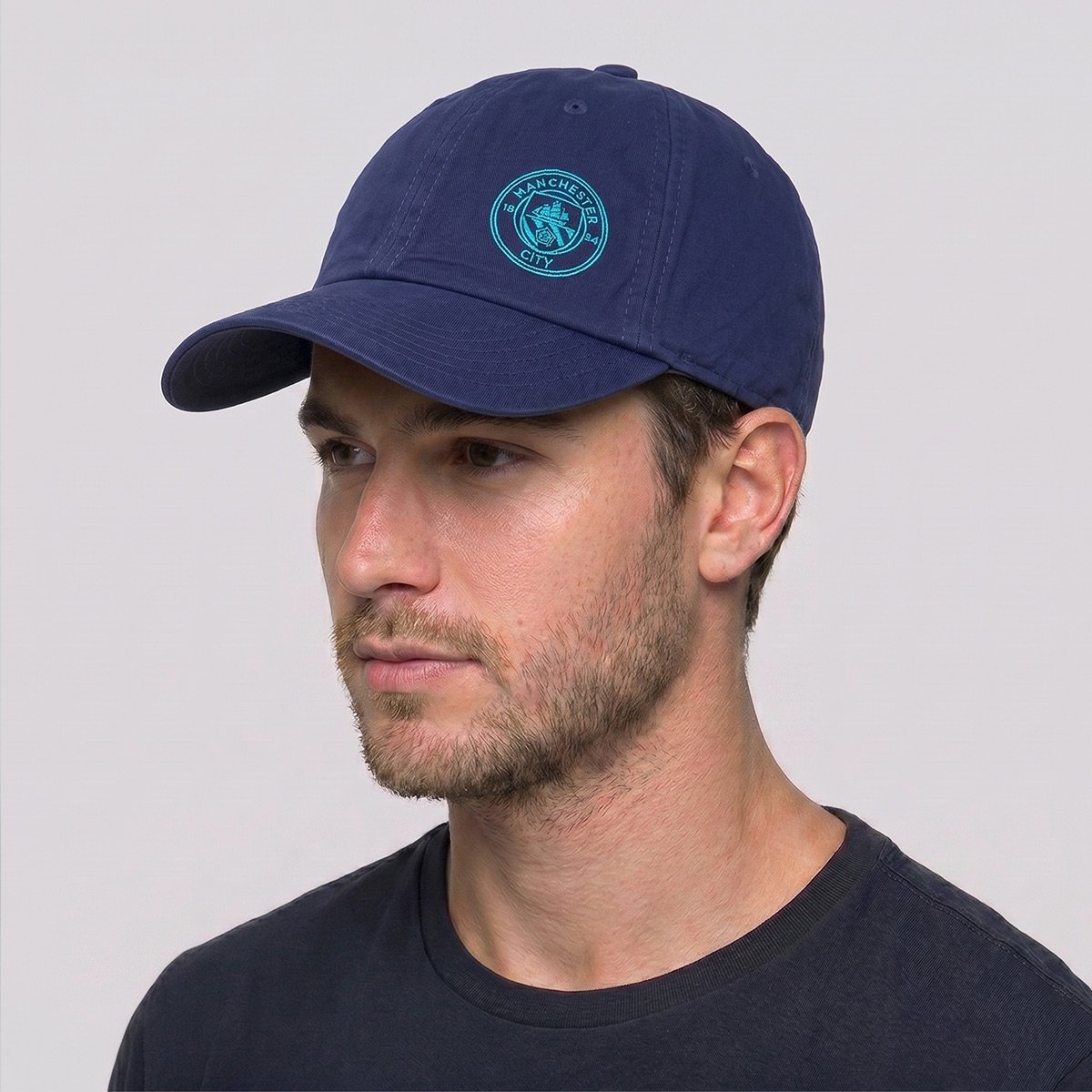 Boné Manchester City 6 Gomos Logo Azul Marinho Azul Marinho 5