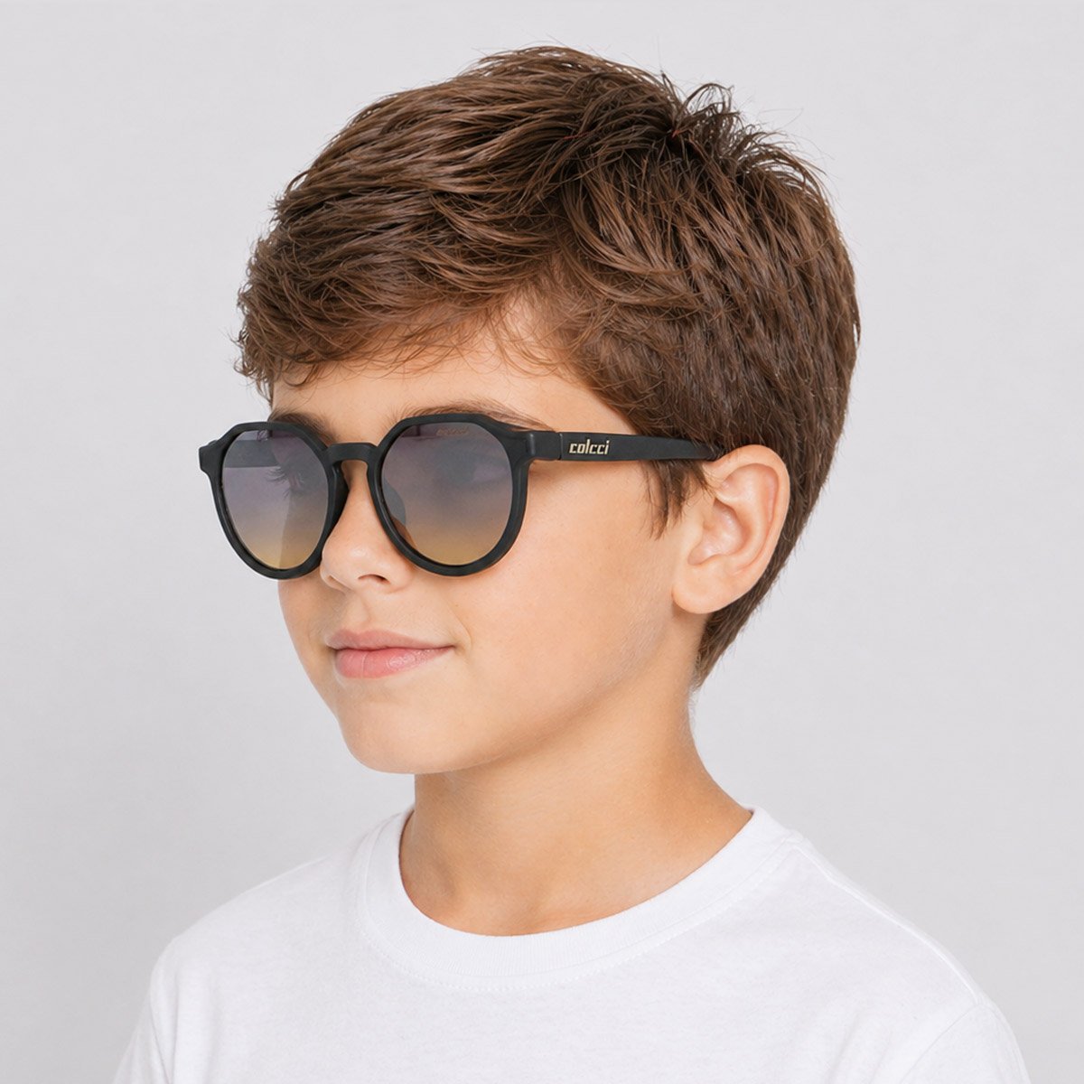 Óculos de Sol Colcci Noa Fun Infantil Preto Fosco Preto 4