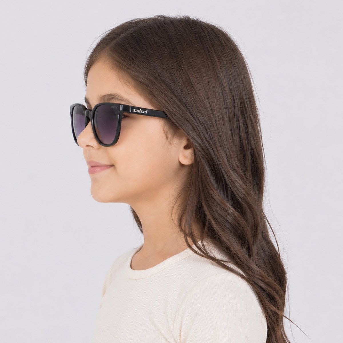 Óculos de Sol Colcci Cora Fun Infantil Preto Preto 4
