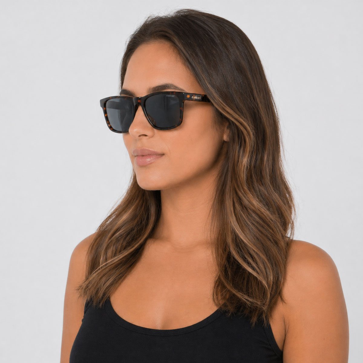 Óculos de Sol Colcci Baoba Demi Marrom Preto 4
