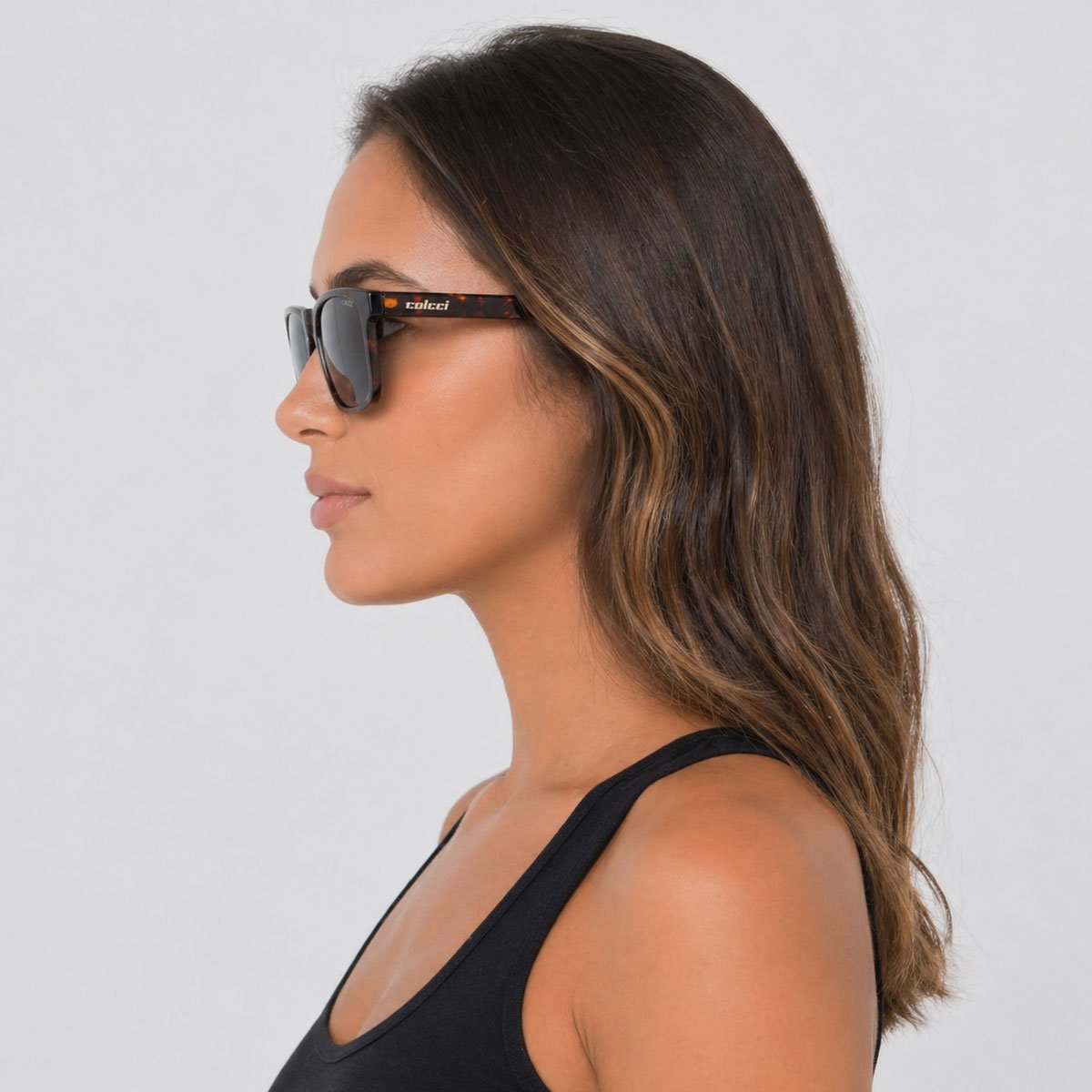 Óculos de Sol Colcci Baoba Demi Marrom Preto 6