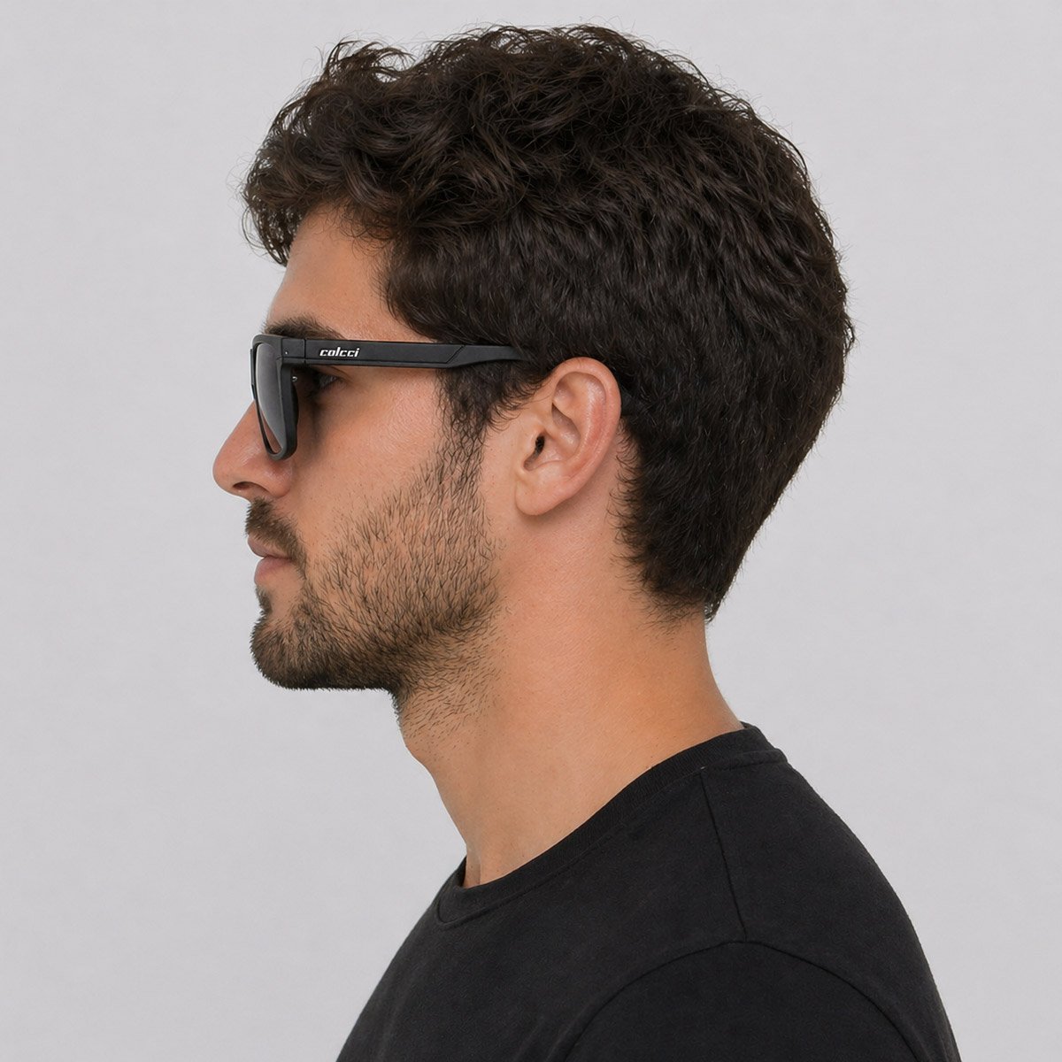 Óculos de Sol Colcci Adam Preto Fosco e Cinza Preto 6