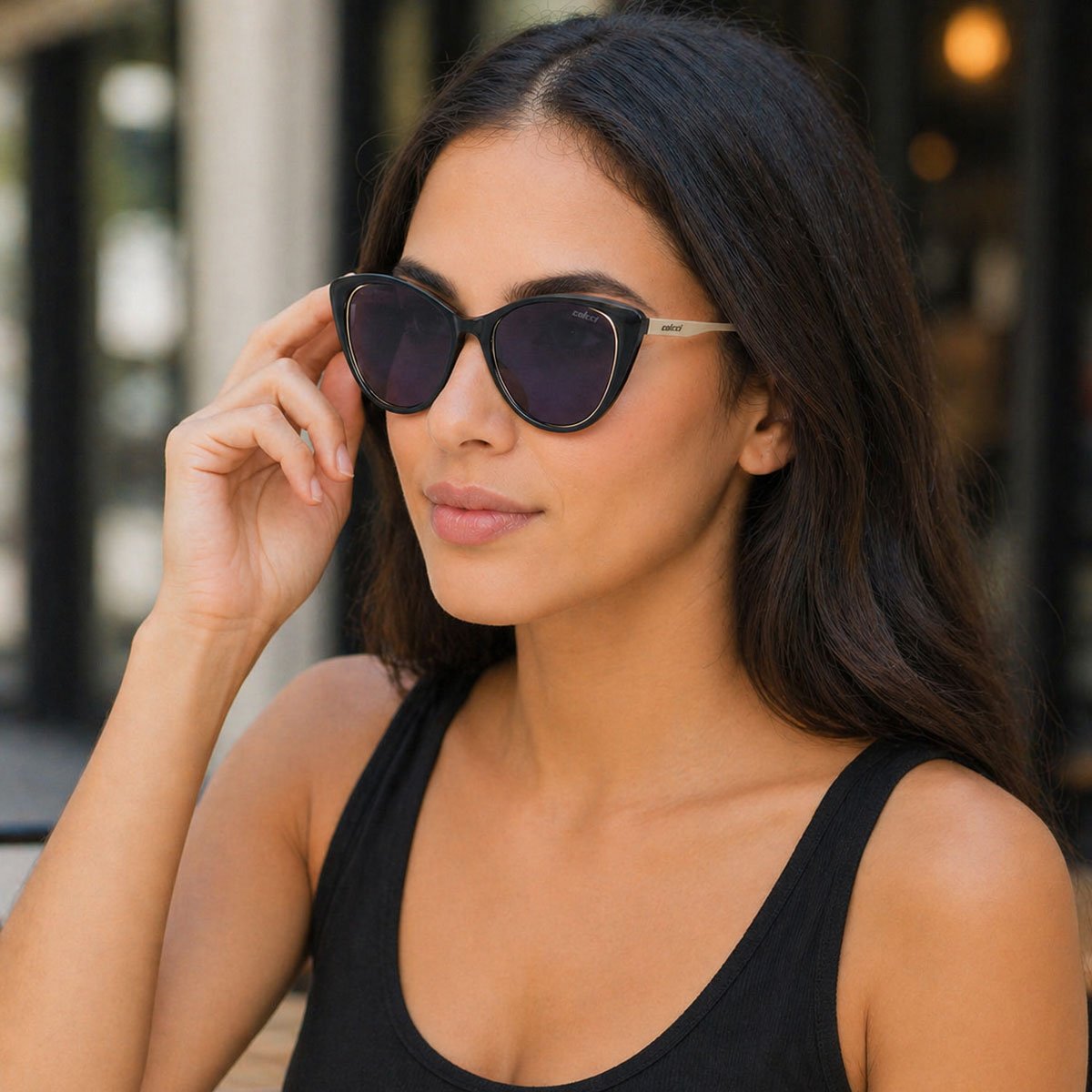 Óculos de Sol Colcci Valentina Preto Preto 7
