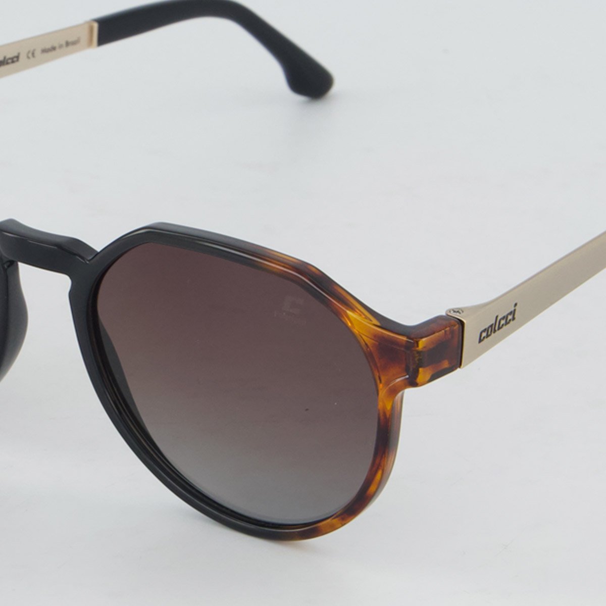 Óculos de Sol Colcci Noa Preto e Dourado Marrom 3
