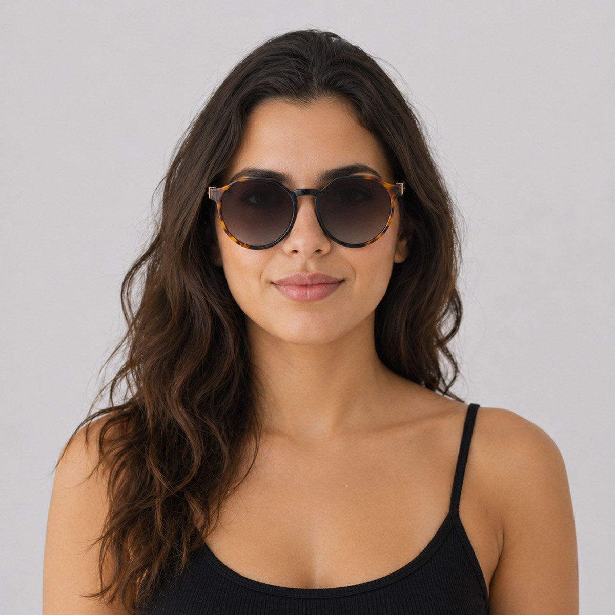 Óculos de Sol Colcci Noa Preto e Dourado Marrom 5