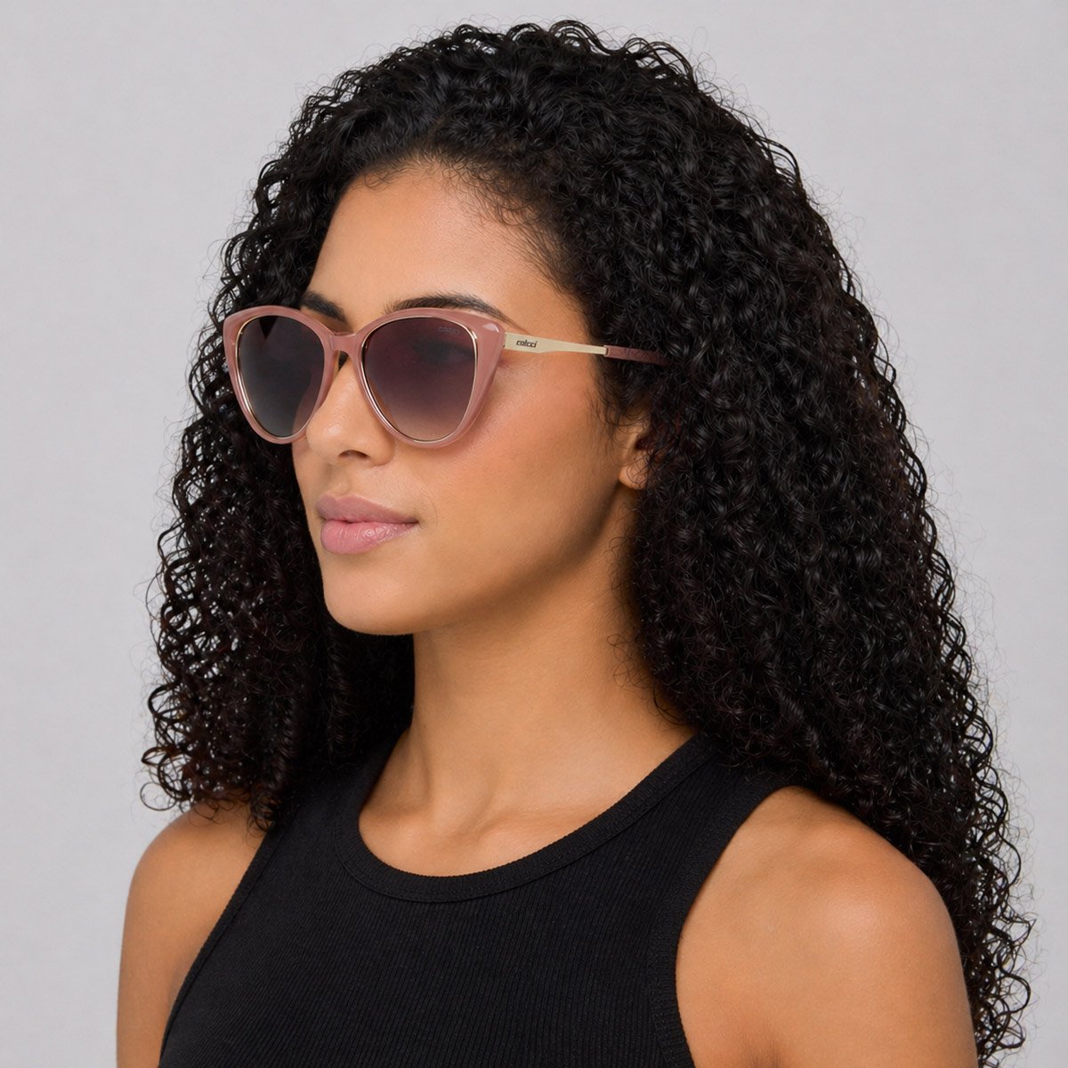 Óculos de Sol Colcci Valentina Rosa e Marrom Rosa 4