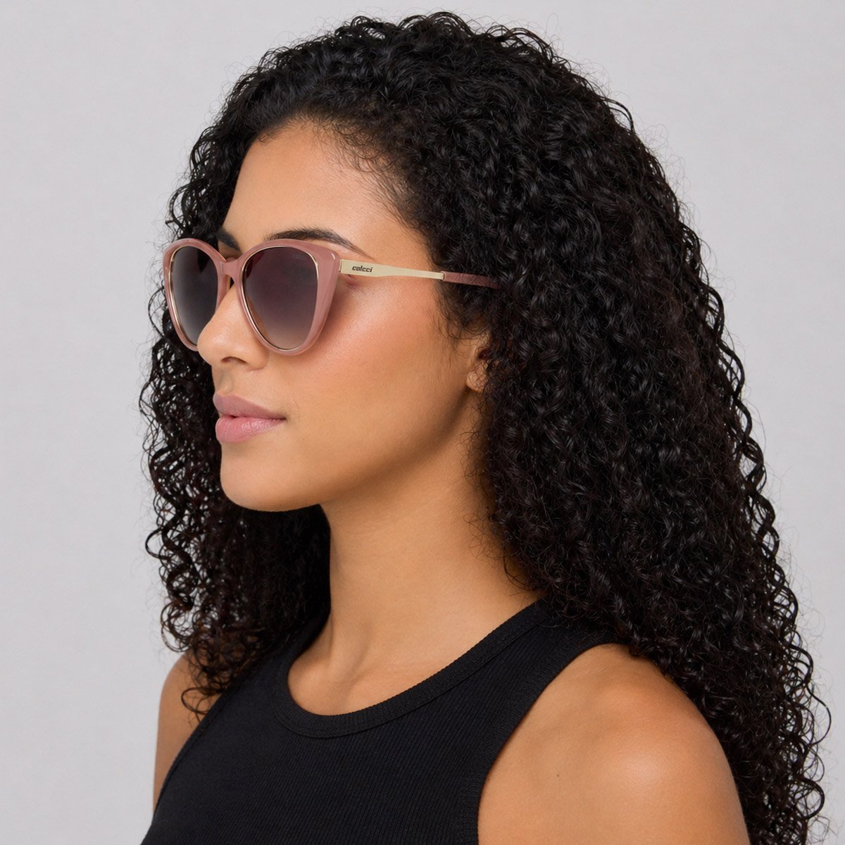 Óculos de Sol Colcci Valentina Rosa e Marrom Rosa 6