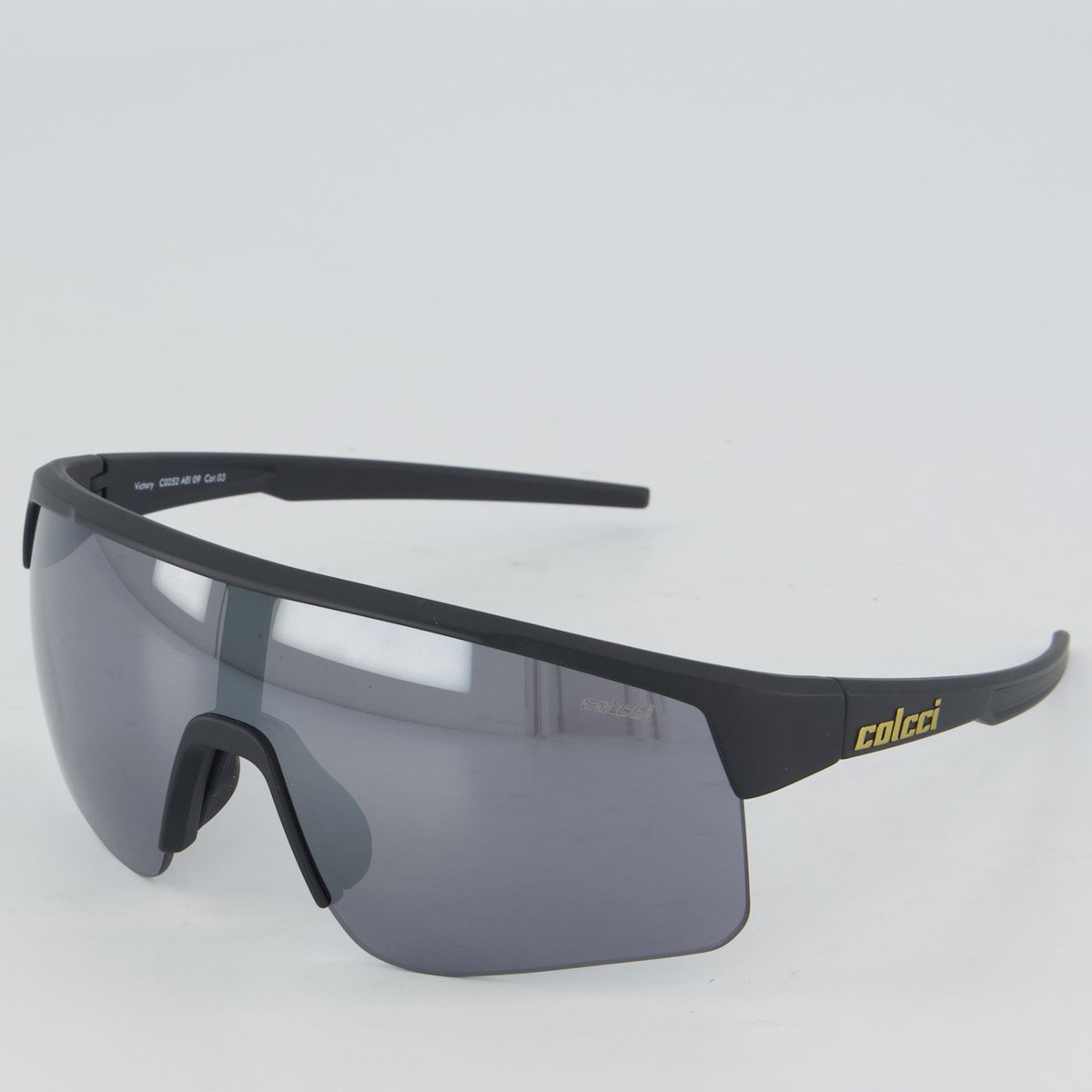 Óculos de Sol Colcci Victory Preto Fosco e Dourado