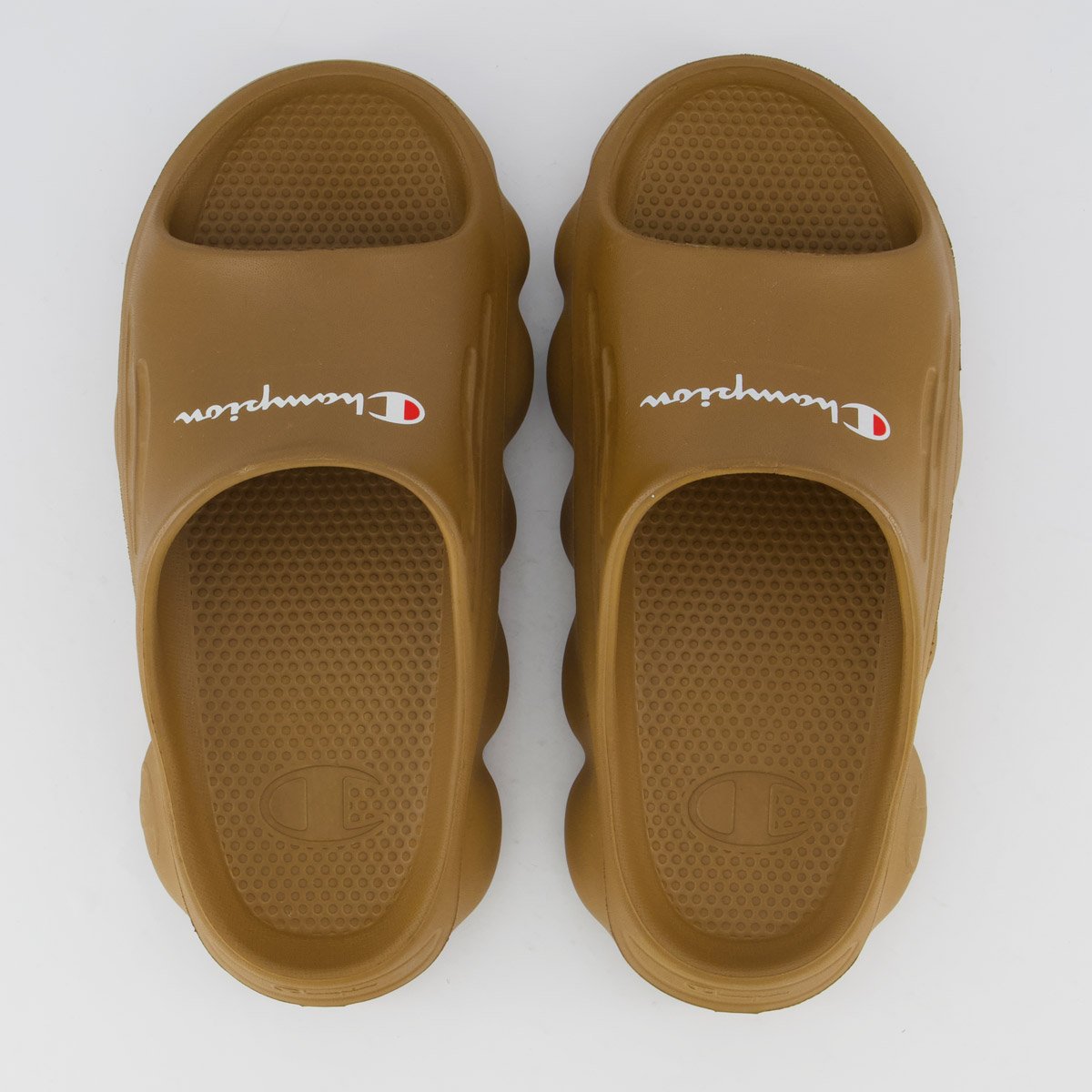 Chinelo Champion Nuvem Spheric Script Marrom
