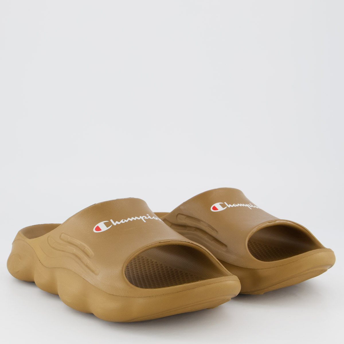 Chinelo Champion Nuvem Spheric Script Marrom Marrom 3