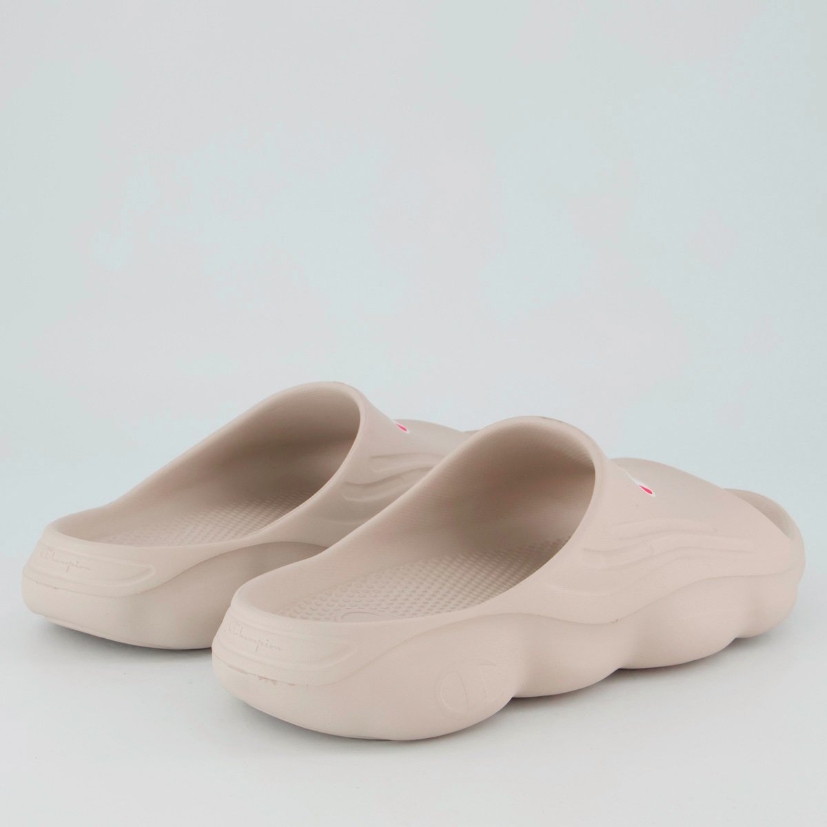 Chinelo Champion Nuvem Spheric Script Cinza Bege 4