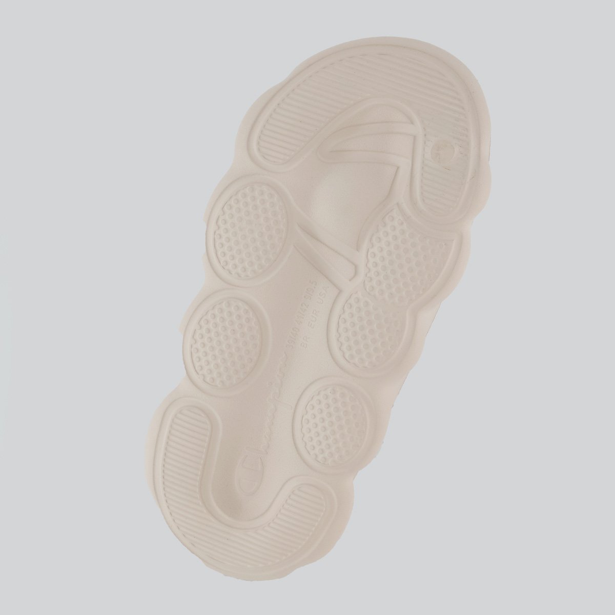 Chinelo Champion Nuvem Spheric Script Cinza Bege 5