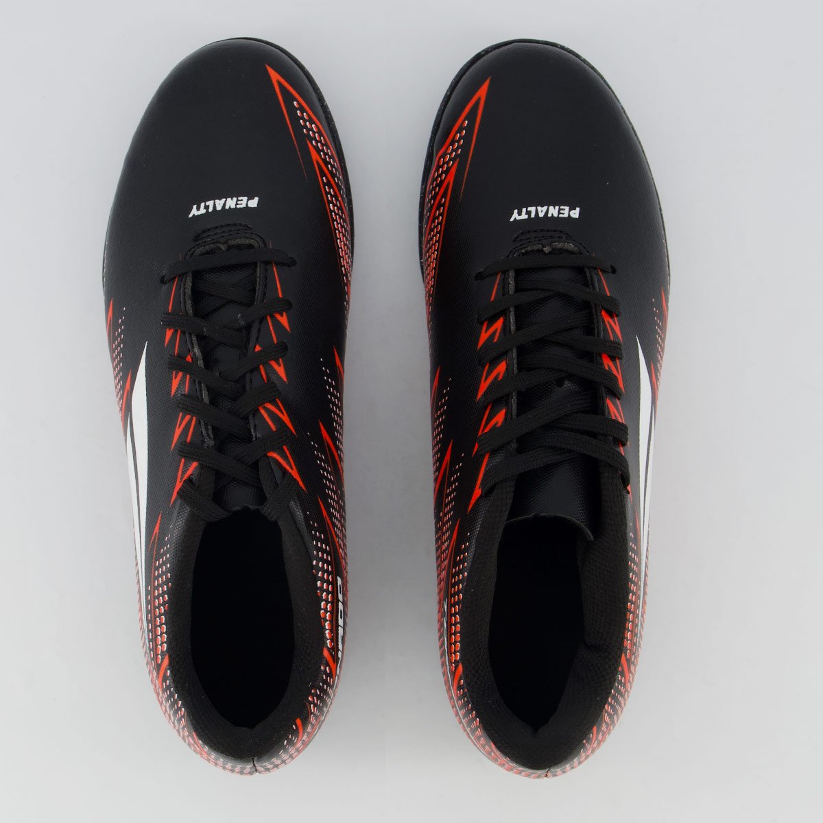 Chuteira Penalty Tornado Y-2 Society Preta e Vermelha Preto/Vermelho 4