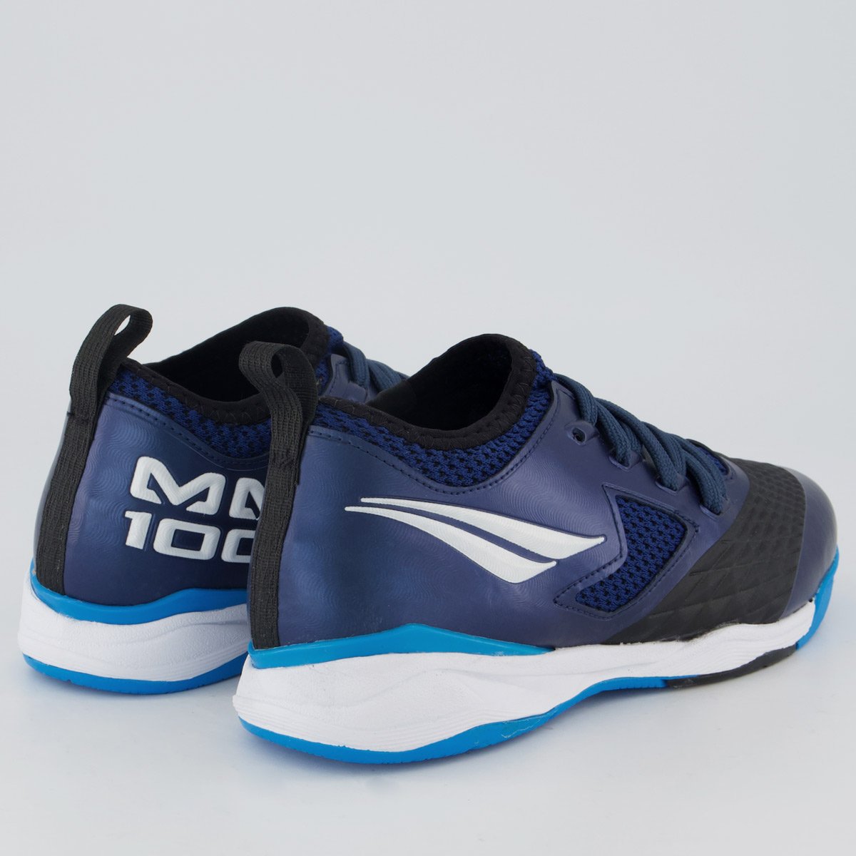 Chuteira Penalty Max 1000 Ecoknit Futsal Juvenil Azul Marinho e Branco Azul 3