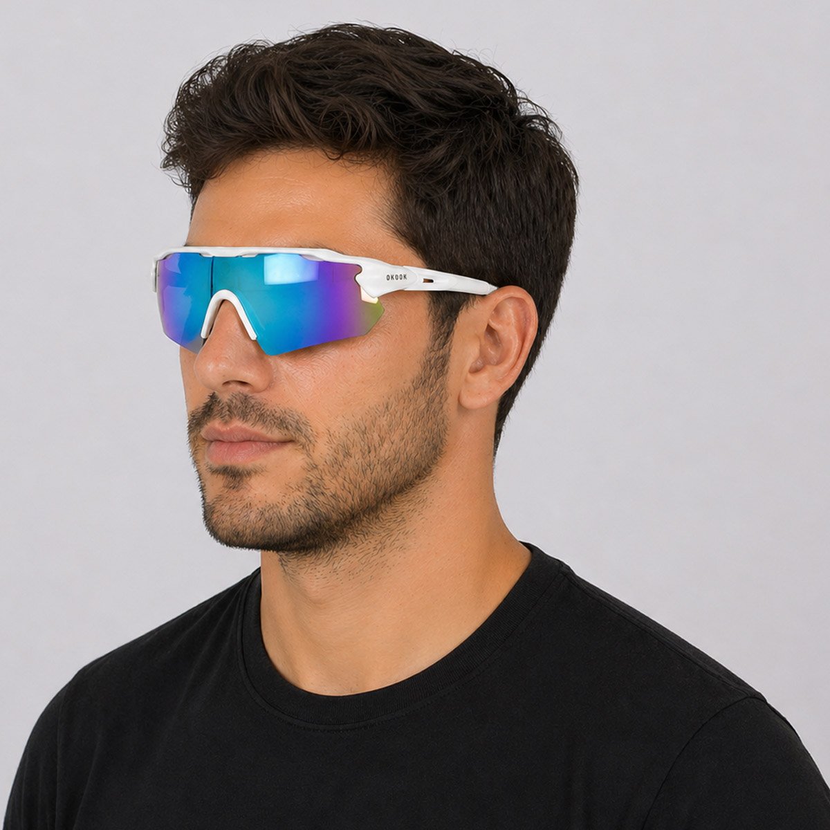 Óculos de Sol OkDok Fast Branco Branco 4