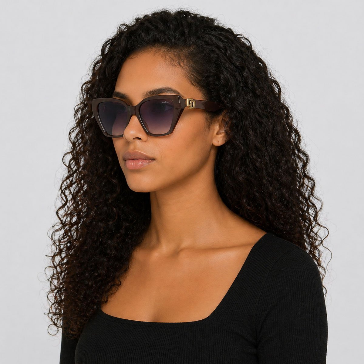 Óculos de Sol Colcci Miranda Marrom e Dourado Marrom 4
