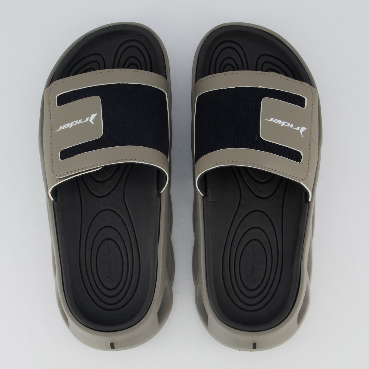 Chinelo Slide Rider R Power Cinza