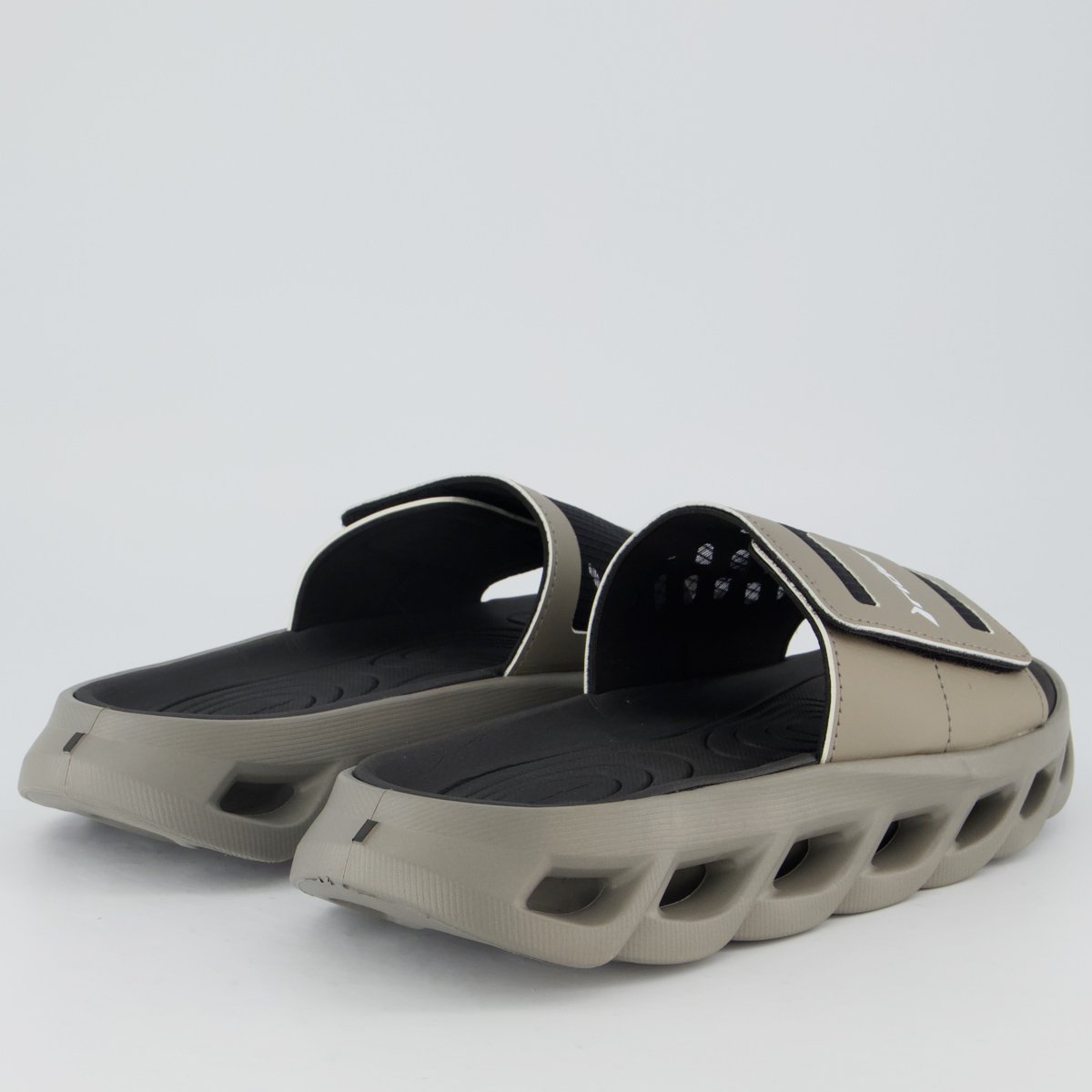 Chinelo Slide Rider R Power Cinza Preto/Bege 4