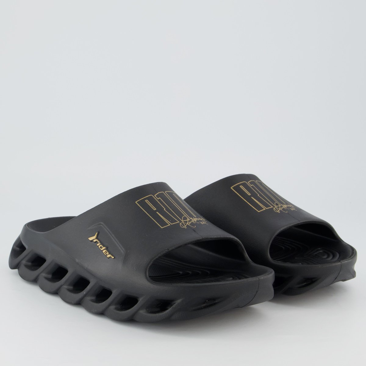 Chinelo Slide Rider Lite + R10 Preto Preto 3