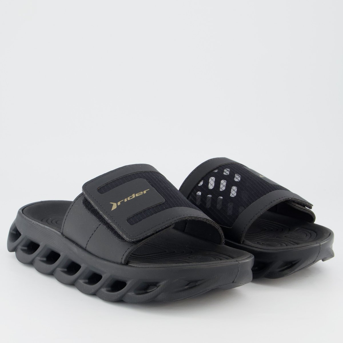 Chinelo Slide Rider R Power Preto Preto 3