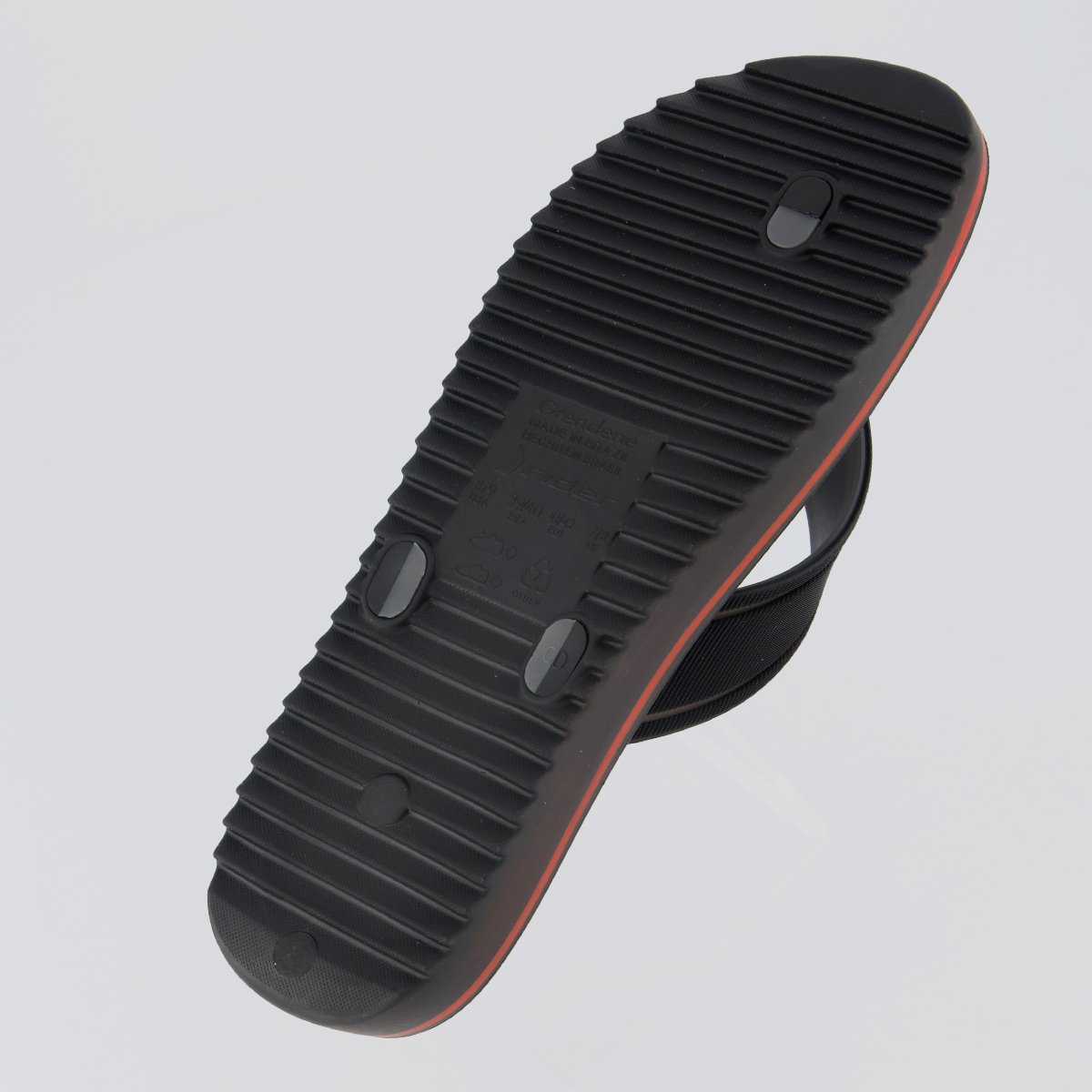 Chinelo Rider Trace Duo Preto Preto 5