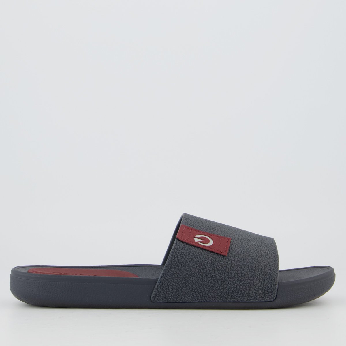 Chinelo Cartago Slide Dakar IV Cinza e Bordô Azul Marinho 2