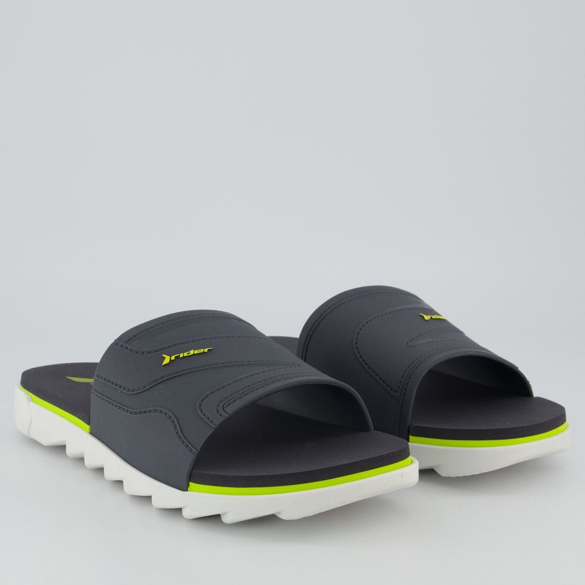 Chinelo Slide Rider RW Plus Cinza Azul Marinho 3