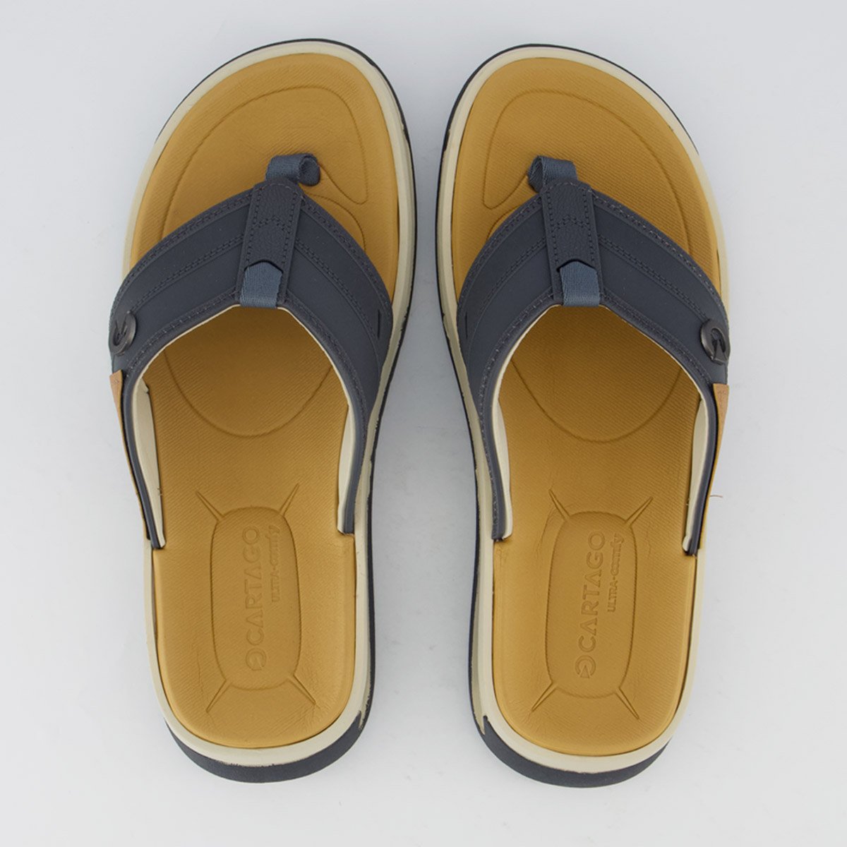 Chinelo Cartago Cairo Bege e Azul