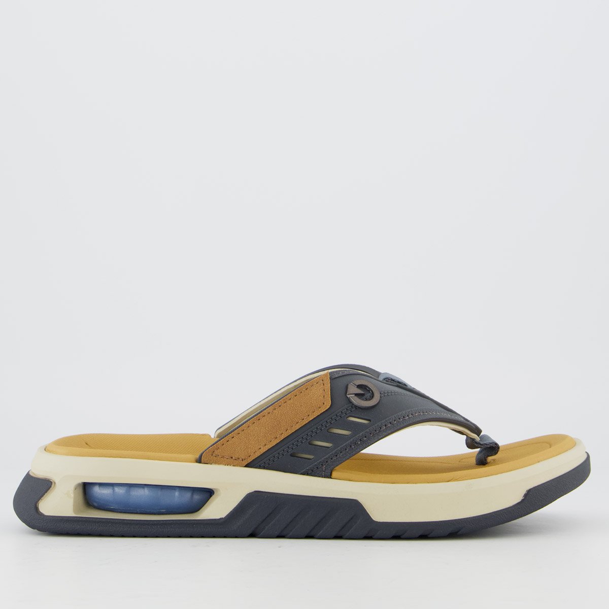 Chinelo Cartago Cairo Bege e Azul Azul 2