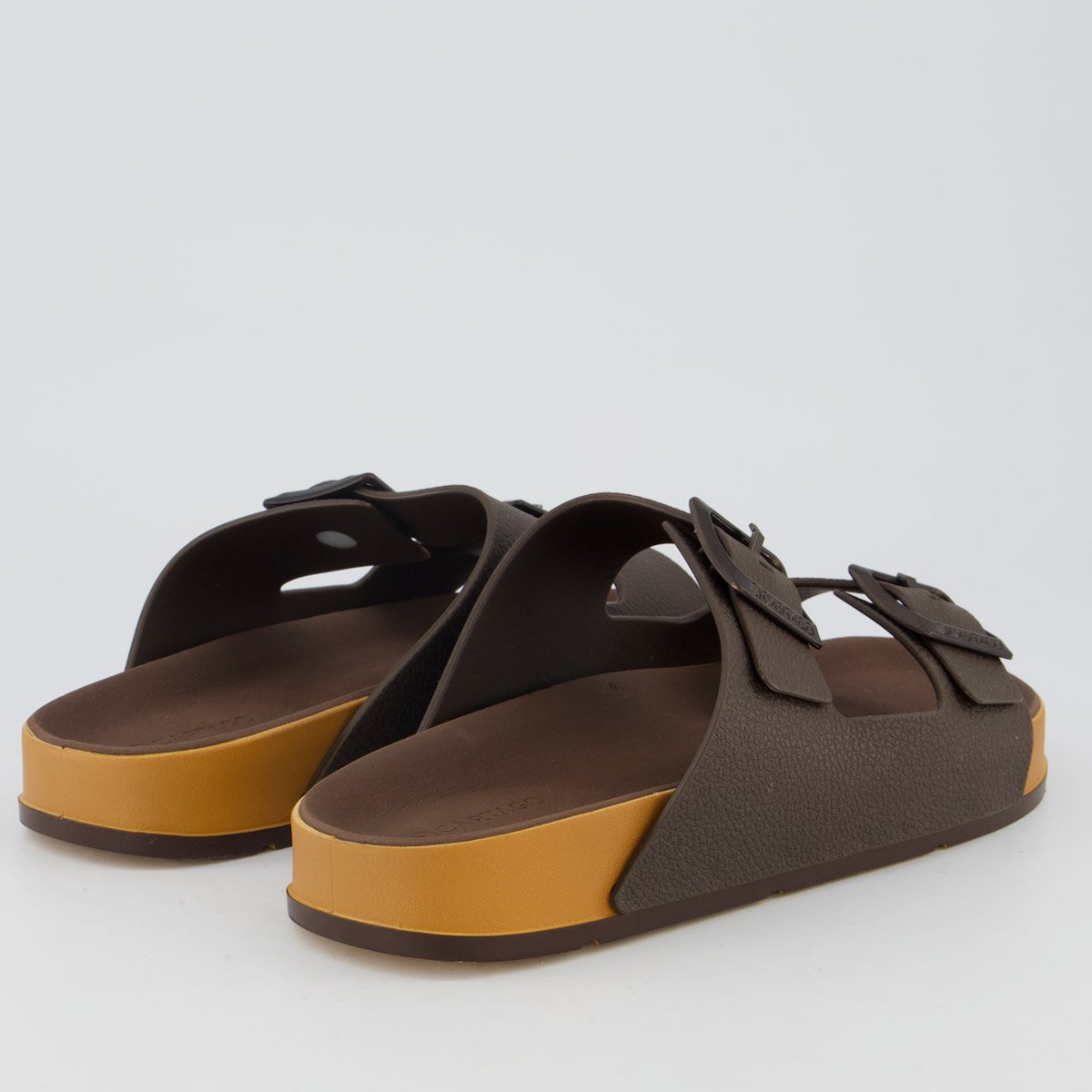 Chinelo Cartago Slide Milão Plus Marrom Marrom 4