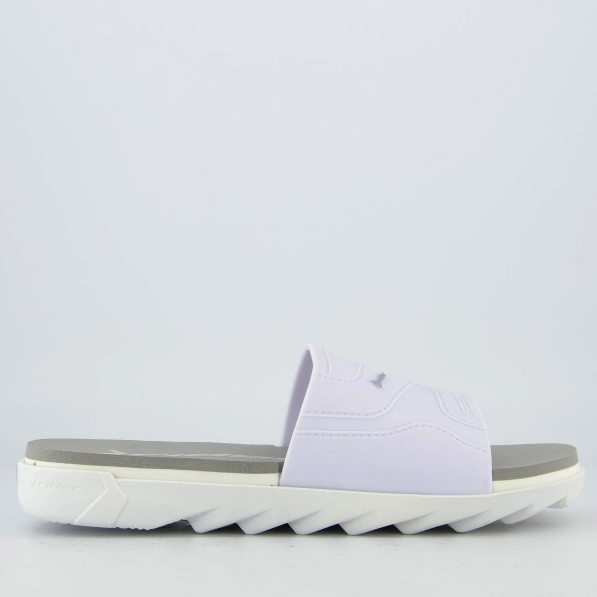 Chinelo Slide Rider RW Plus Cinza e Branco Branco 2