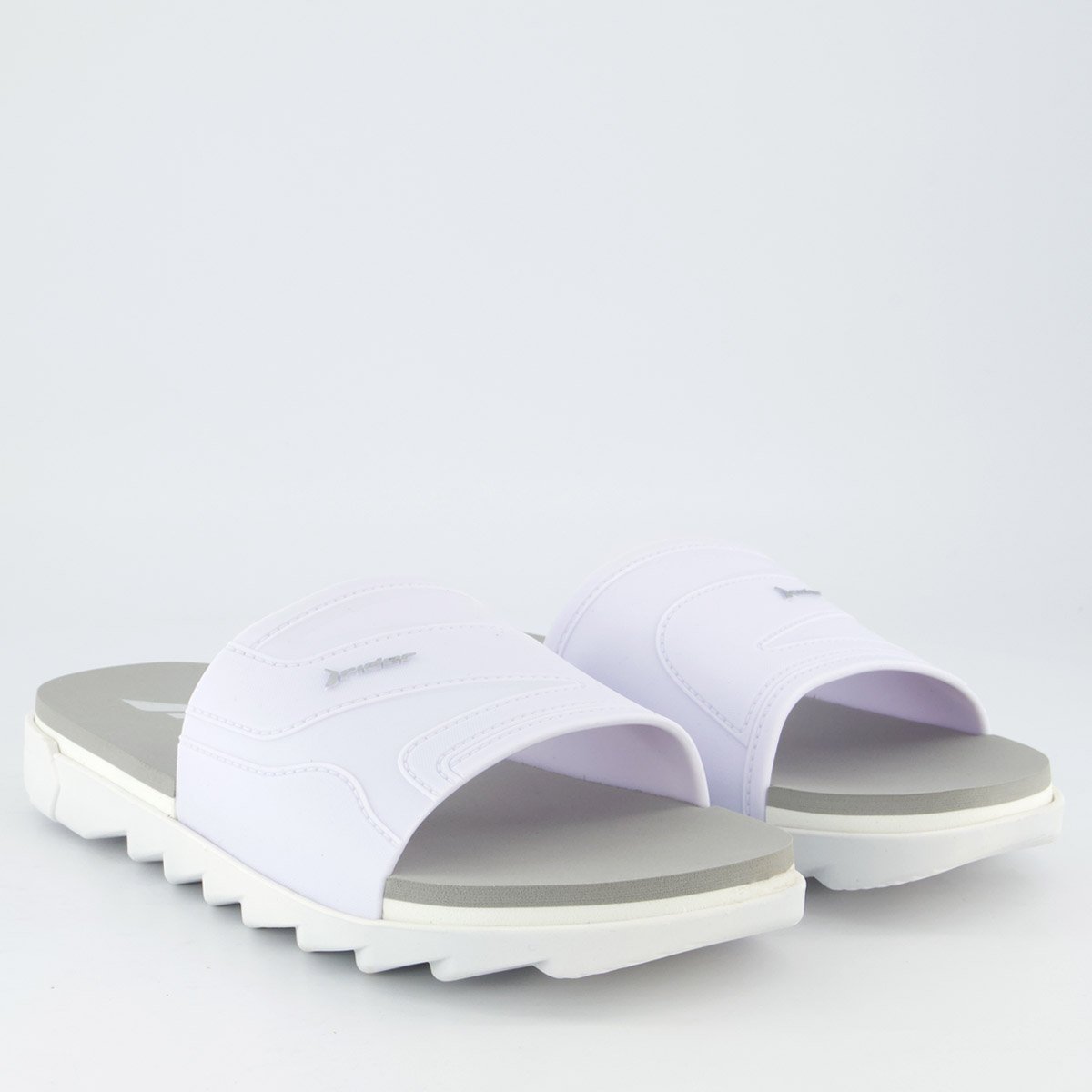 Chinelo Slide Rider RW Plus Cinza e Branco Branco 3