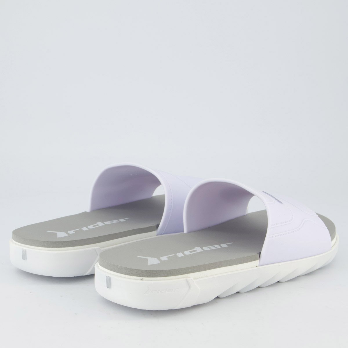 Chinelo Slide Rider RW Plus Cinza e Branco Branco 4