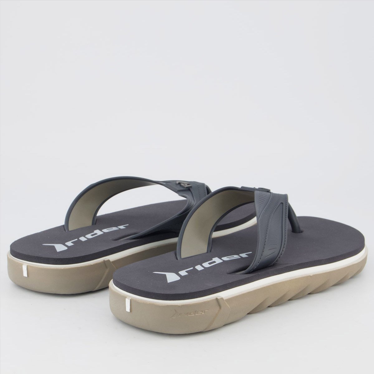Chinelo Rider Rw Plus Cinza Azul Marinho 4