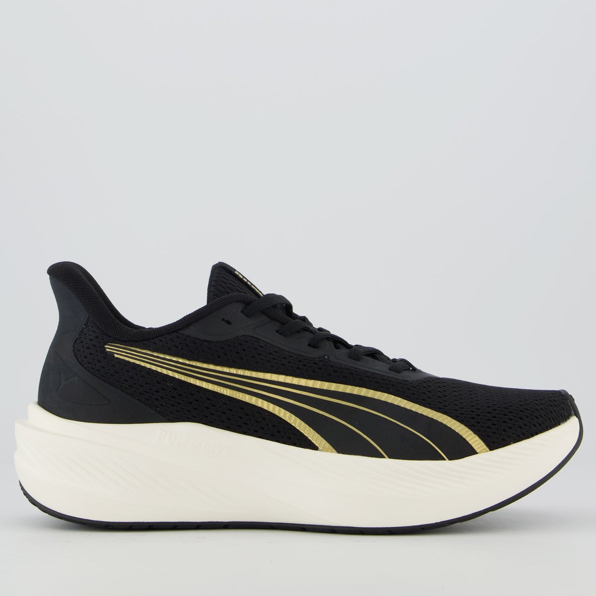 Tênis Puma Dasher Lite Wns Bdp Feminino Preto e Dourado