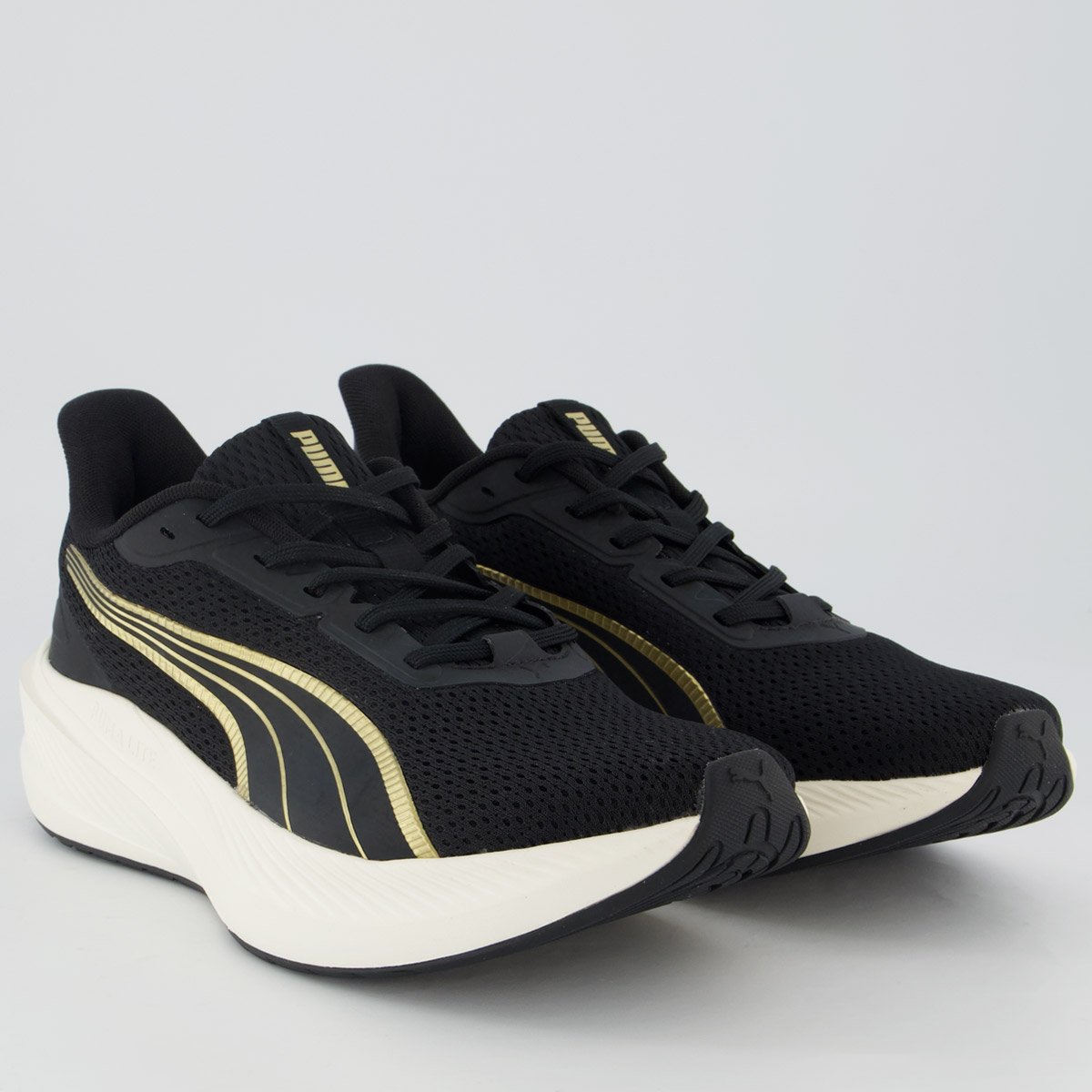 Tênis Puma Dasher Lite Wns Bdp Feminino Preto e Dourado Preto 2