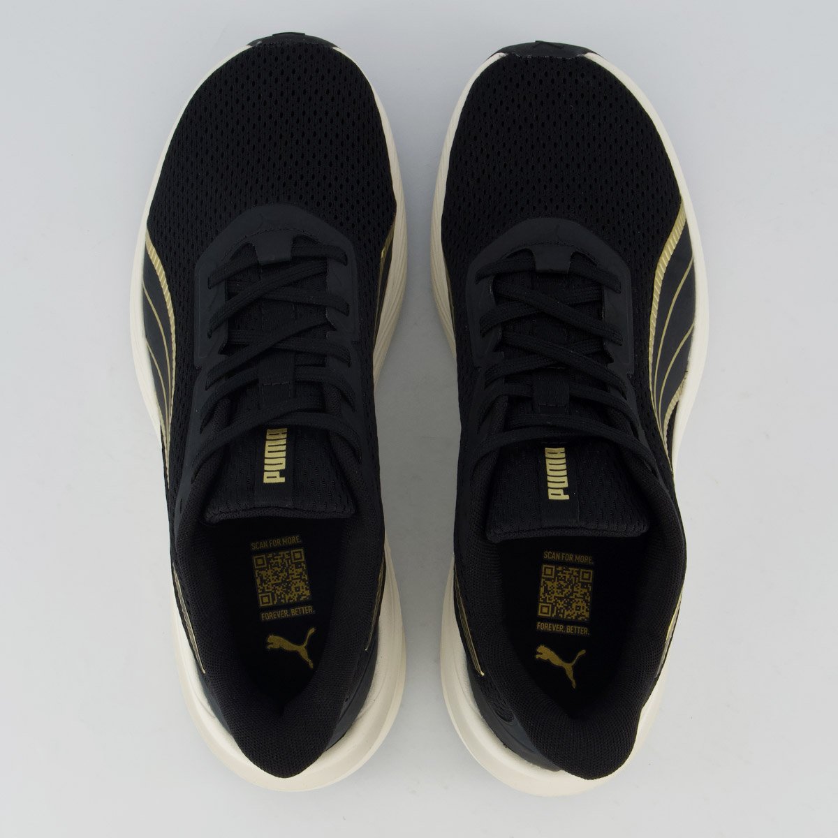 Tênis Puma Dasher Lite Wns Bdp Feminino Preto e Dourado Preto 4