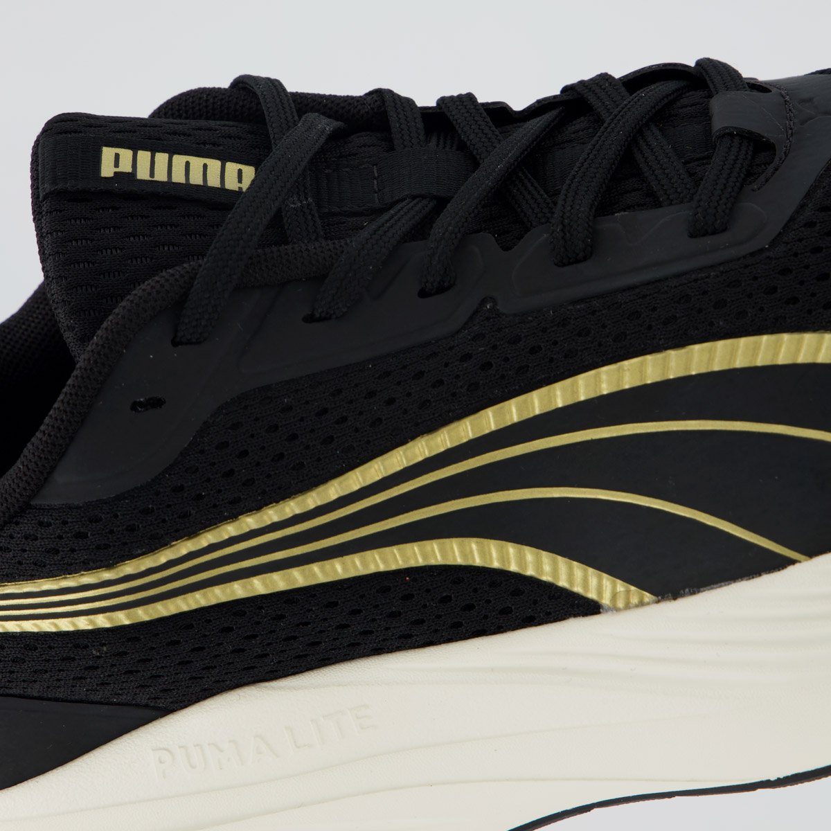 Tênis Puma Dasher Lite Wns Bdp Feminino Preto e Dourado Preto 7