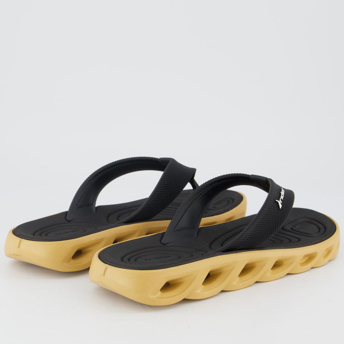 Chinelo Rider Power Low Preto e Marrom Preto 4
